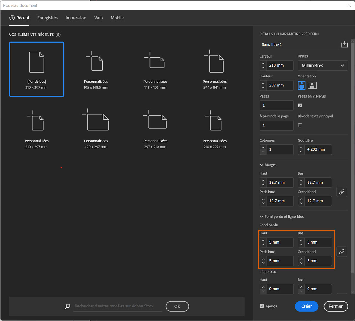 Mise en page pour impression sur InDesign